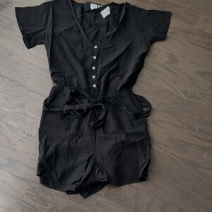 GAP Black Button Romper